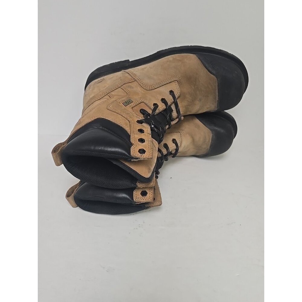 DAKOTA Men's 8" Steel Toe Steel Plate Quad Comfort Work Boots 8522 Wheat 12W - Picture 9 of 10